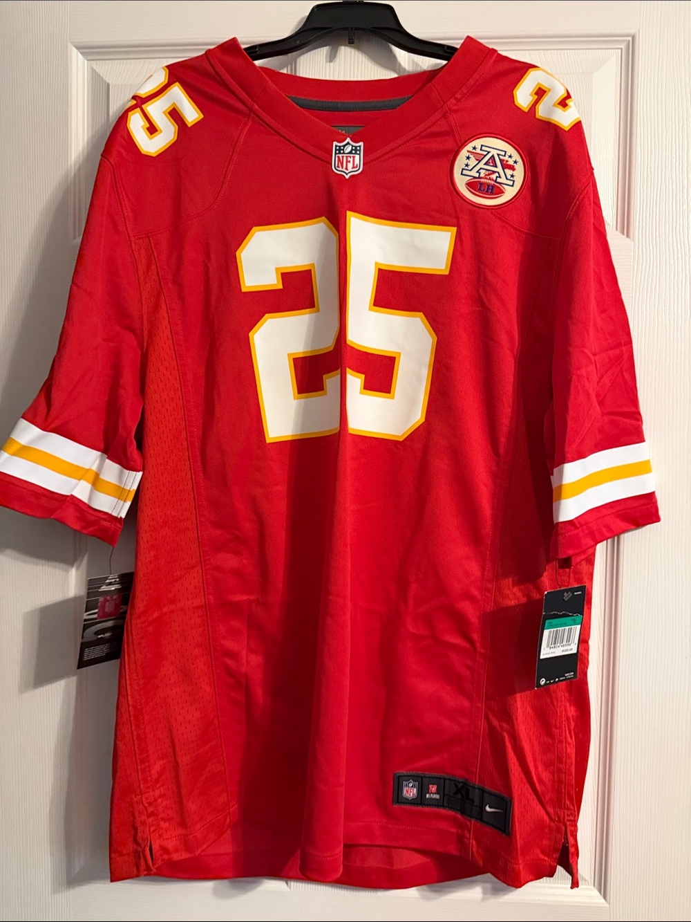NFL Kansas City Chiefs Red #25 Jersey